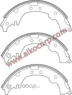 Колодки барабанные DAIHATSU Terios / TOYOTA Cami, Gaia, Picnic, Ipsum (1999-2016 (Aiko). Артикул FN2339