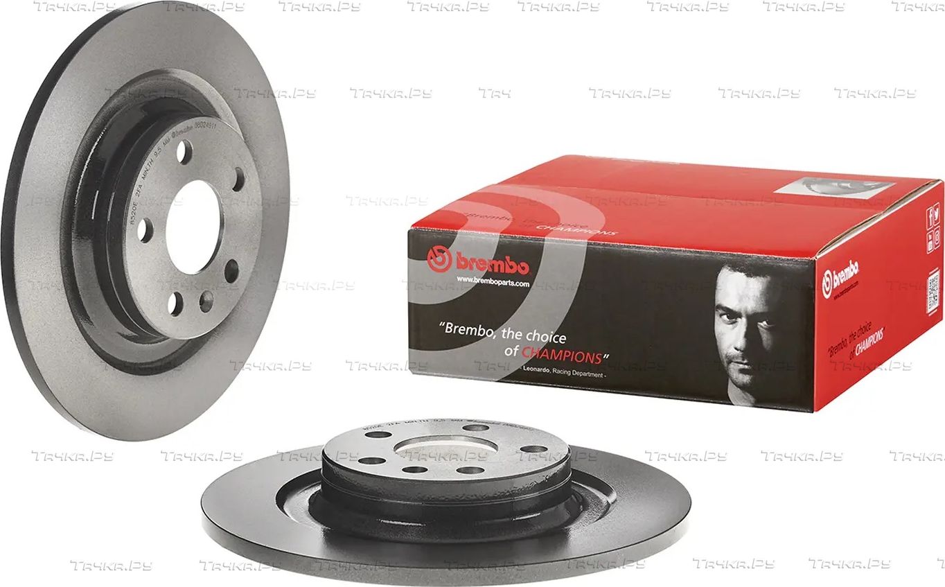 Тормозной диск Brembo PRIME LINE - UV Coated задний для Volvo XC60 II 2017-2026. Артикул 08.D249.11
