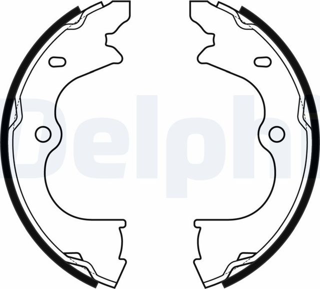 Тормозные колодки (стояночная тормозная система) Delphi задние для MAN TGE 2017-2026. Артикул LS2173