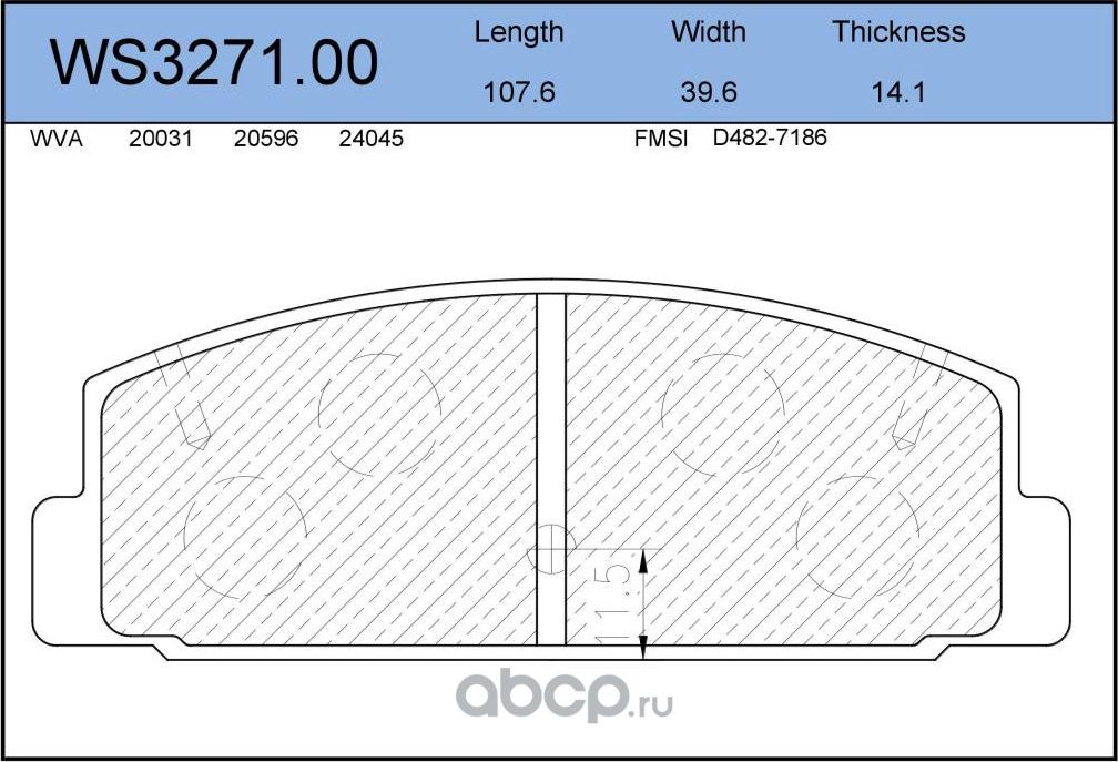 Колодки тормозные дисковые | зад | (Jeenice). Артикул WS3271.00