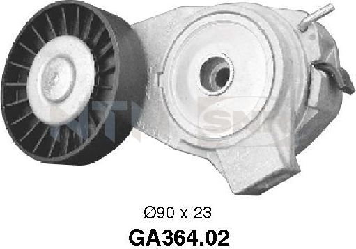 Натяжной ролик (натяжитель) приводного поликлинового ремня NTN / SNR для Saab 9-3 I 1998-2003. Артикул GA364.02