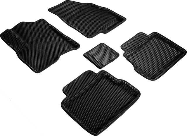Коврики Seintex 3D EVA ромб для салона Chery Tiggo 7 Pro 2020-2026 ЧЕРНЫЕ. Артикул 98864