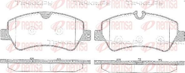 Тормозные колодки Remsa задние для Ford Transit VIII 2013-2026. Артикул 1521.00