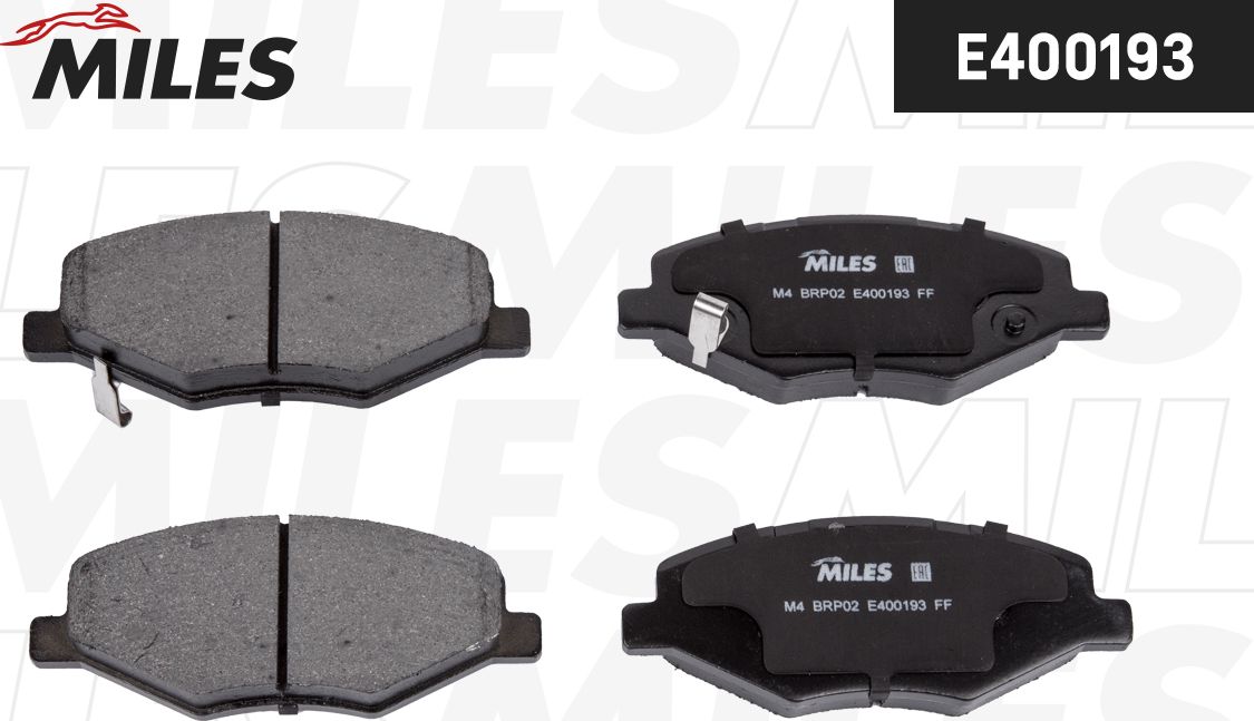 Тормозные колодки Miles (Low-Metallic). Артикул E400193