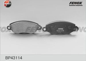 Тормозные колодки Fenox передние для Ford Fiesta III 1991-1996. Артикул BP43114