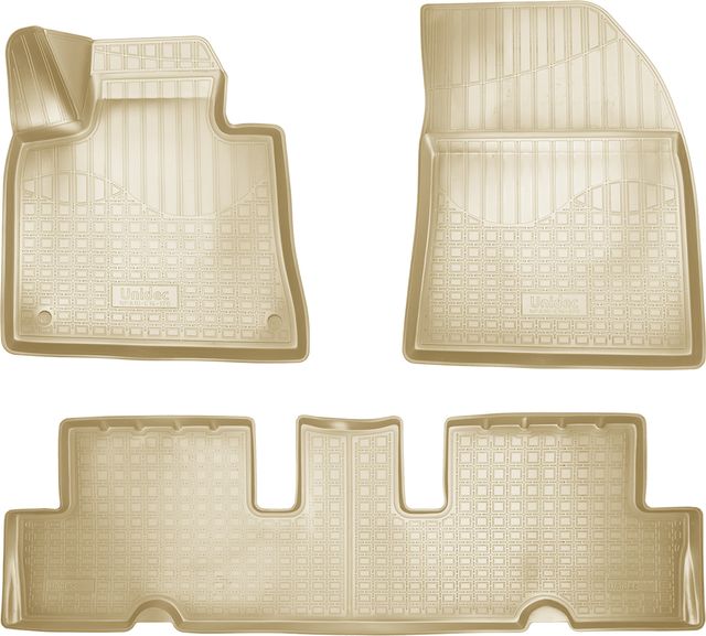 Коврики Норпласт для салона Citroen C4 Grand Picasso II 2014-2026 Бежевые. Артикул NPA10-C14-170-B