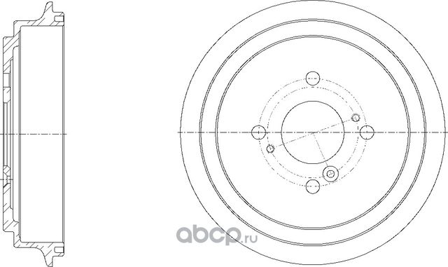 Барабан тормозной (G-Brake). Артикул GD06347