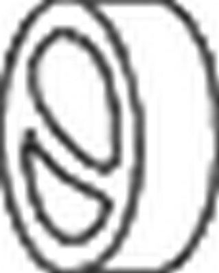 Кронштейн глушителя Bosal (Бельгия). Артикул 255-766