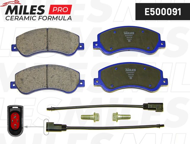 Тормозные колодки Miles (Керамика). Артикул E500091