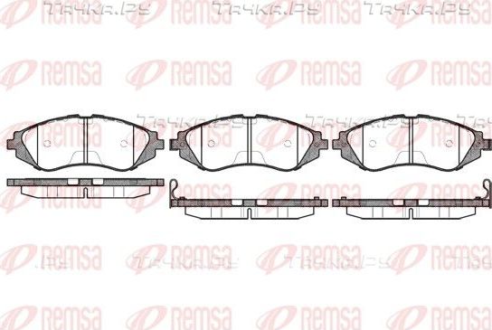 Тормозные колодки Remsa передние для Daewoo Nubira I 1997-2003. Артикул 0645.02