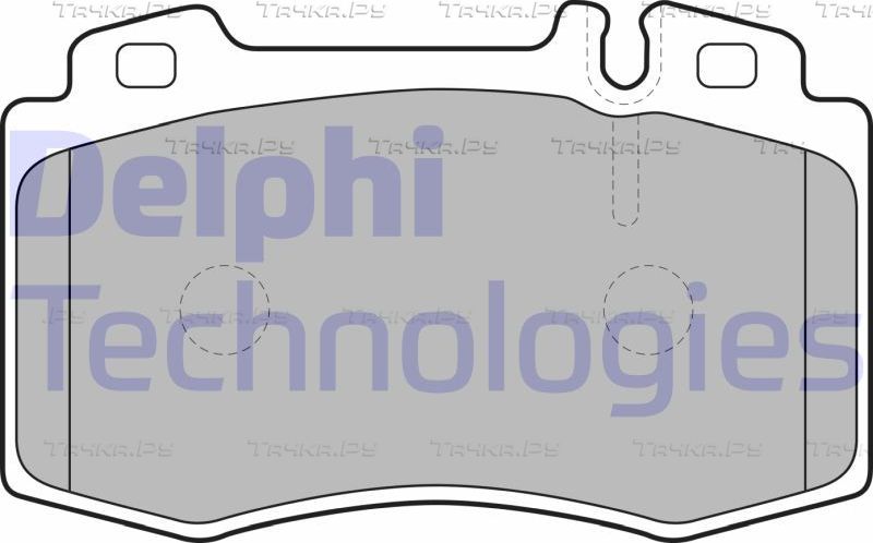 Тормозные колодки Delphi (Low-Metallic) передние для Mercedes-Benz SL-Класс IV (R129) 1998-2001. Артикул LP1688