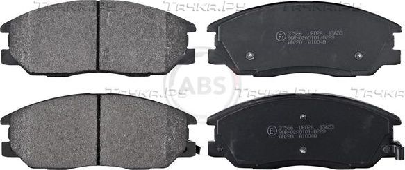 Тормозные колодки ABS передние для Hyundai Trajet I 1999-2008. Артикул 37566
