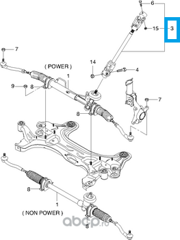 Вал промежуточный General Motors. Артикул 96535274