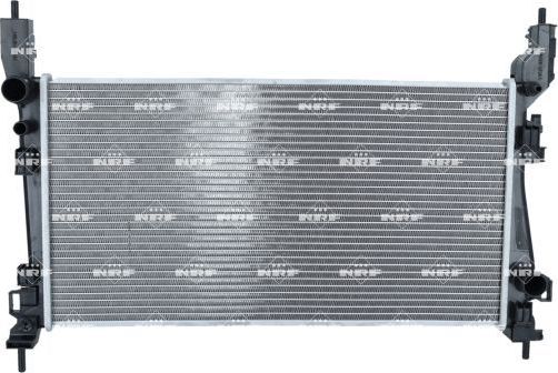 Радиатор охлаждения двигателя NRF (алюминий) для Fiat Qubo I 2008-2026. Артикул 53934