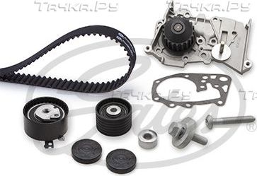 Помпа (водяной насос) с комплектом ремня ГРМ Gates PowerGrip® для Nissan Kubistar X76 2003-2026. Артикул KP35501XS