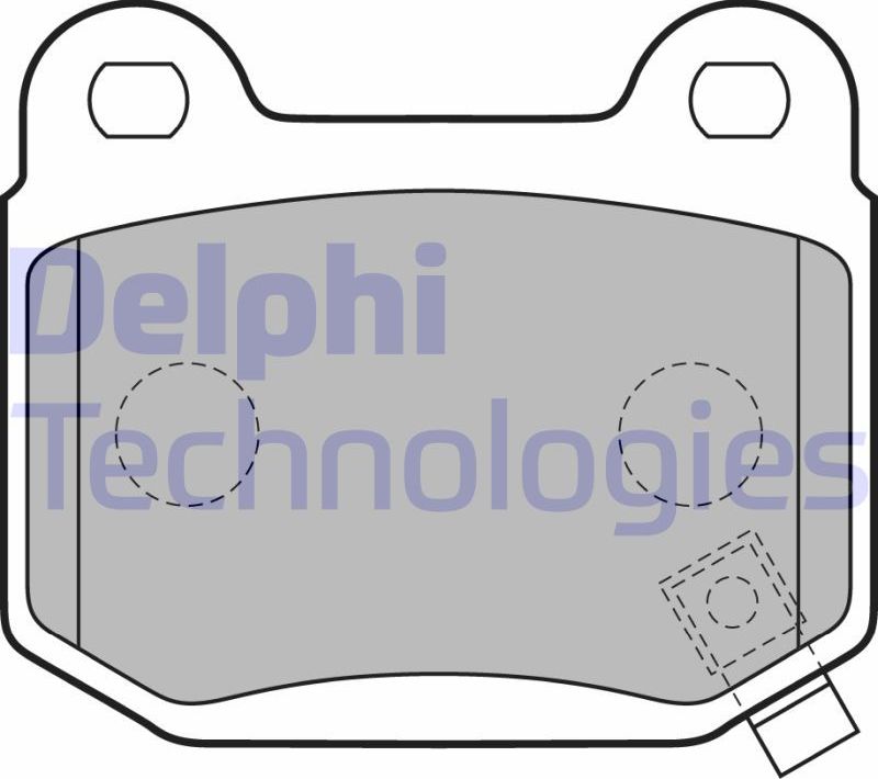 Тормозные колодки Delphi (Low-Metallic). Артикул LP1839