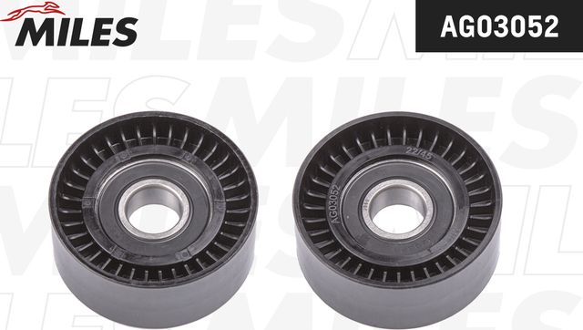 Натяжной ролик (натяжитель) приводного ремня Miles (полимерный материал). Артикул AG03052