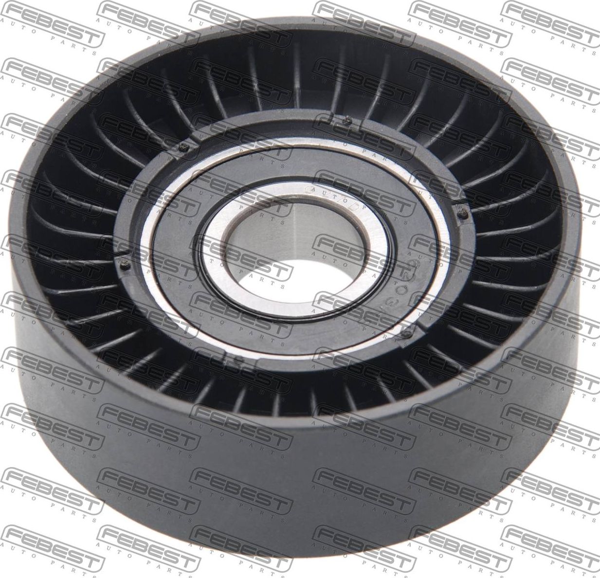 Натяжной ролик (натяжитель) приводного поликлинового ремня Febest. Артикул 0187-ZZE150