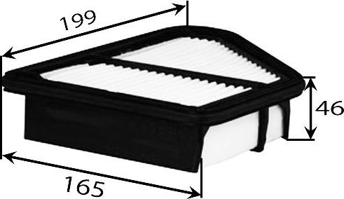 Воздушный фильтр JS Asakashi для Honda Civic VIII 2008-2011. Артикул A28009