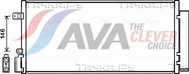Радиатор кондиционера (конденсатор) AVA (алюминий) для Chevrolet Aveo II 2013-2015. Артикул CT5062D