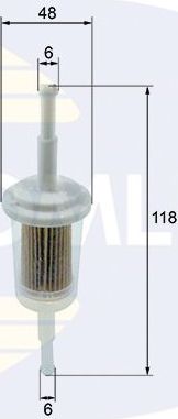 Топливный фильтр Comline для Fiat 128 1971-1981. Артикул EFF011