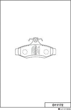 Тормозные колодки MK Kashiyama задние для Daewoo Korando 1999-2001. Артикул D11172