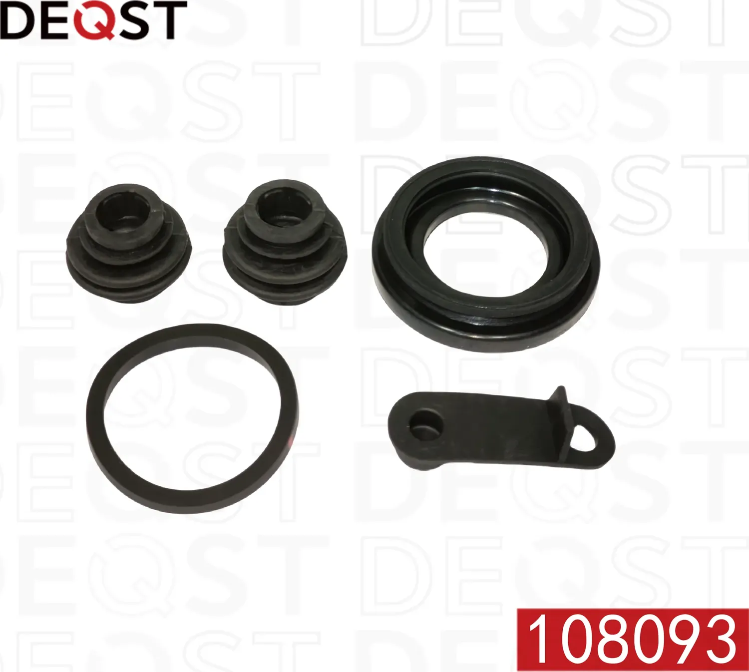 Ремкомплект тормозного суппорта заднего (для поршня O 30 mm  суппорт Mando). HYUNDAI i20 08> (Deqst). Артикул 108093