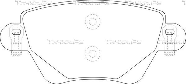 Тормозные колодки FIT задние для Ford Mondeo III 2000-2007. Артикул FP0911