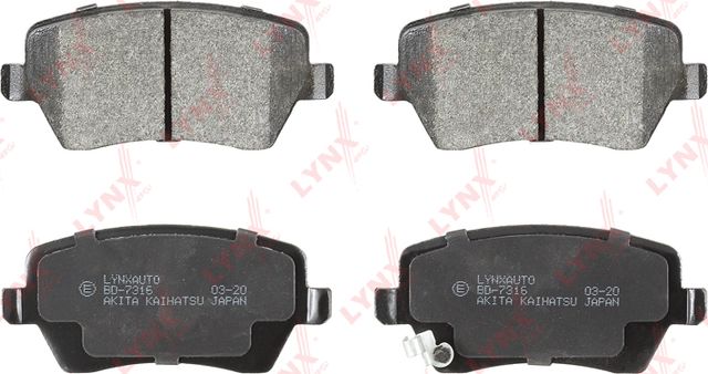 Тормозные колодки LYNXauto. Артикул BD-7316
