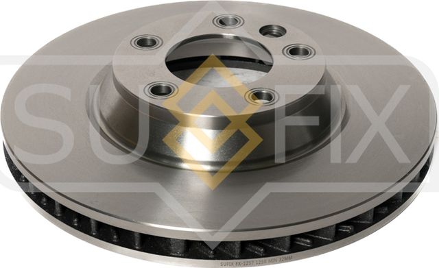 Диск тормозной передний левый 350*34мм AUDI Q7 (4LB) 2006-2015, PORSCHE CAYENNE (Sufix). Артикул FX1257