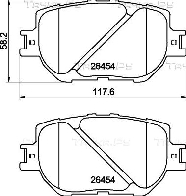 Тормозные колодки Nisshinbo передние для Lexus IS III 2013-2026. Артикул NP1021