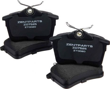 Тормозные колодки Zentparts. Артикул Z07525