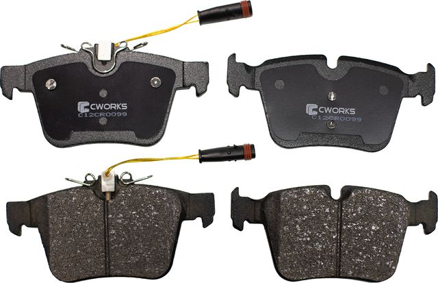 Колодки тормозные задние (Low Metallic) (Cworks). Артикул C12CR0099