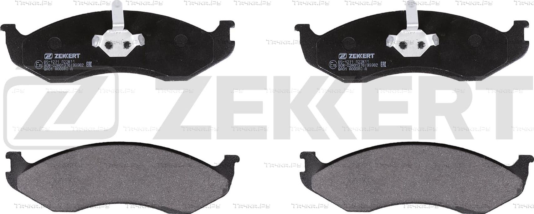 Тормозные колодки Zekkert передние для Jeep Wrangler I (YJ) 1990-1995. Артикул BS-1271