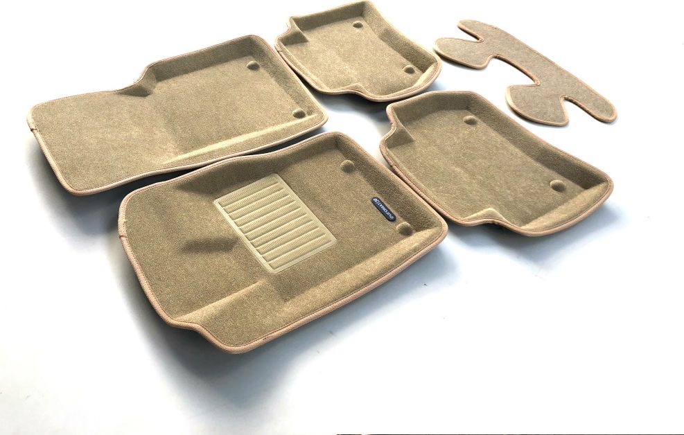 Коврики текстильные Euromat 3D Business для салона Jaguar F-Pace 2016-2026 Бежевые. Артикул EMC3D-002753T