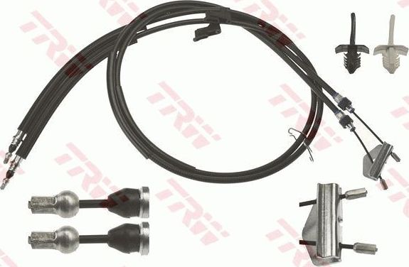 Трос ручника (тросик ручного тормоза) TRW. Артикул GCH395