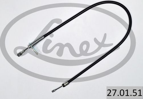 Трос ручника (тросик ручного тормоза) Linex левый для Mercedes-Benz C-Класс II (W203, CL203) 2000-2008. Артикул 27.01.51