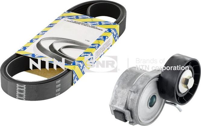 Приводной ремень поликлиновой с роликами (комплект) NTN / SNR. Артикул KA855.62
