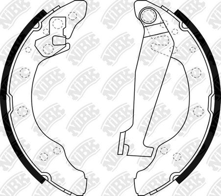Тормозные колодки NiBK задние для Vortex Corda 2010-2013. Артикул FN0534
