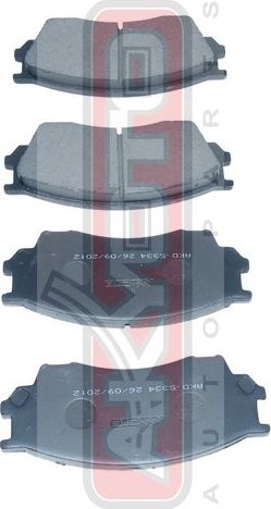 Тормозные колодки Akyoto Packing AKYOTO передние для Mazda Xedos 9 I 1993-2002. Артикул AKD-5334