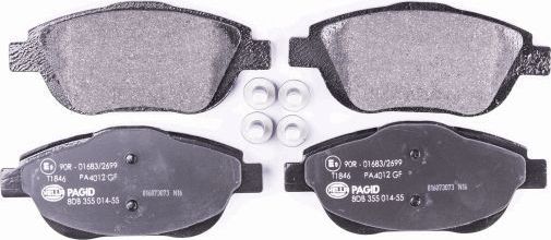 Тормозные колодки Hella. Артикул 8DB 355 014-551