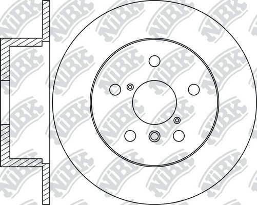 Тормозной диск NiBK. Артикул RN1255