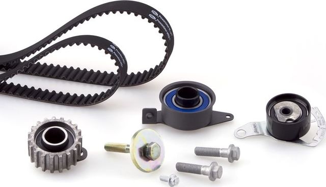 Ремень ГРМ с роликами (комплект) Gates PowerGrip® для Mazda 121 III 1997-2002. Артикул K035451XS