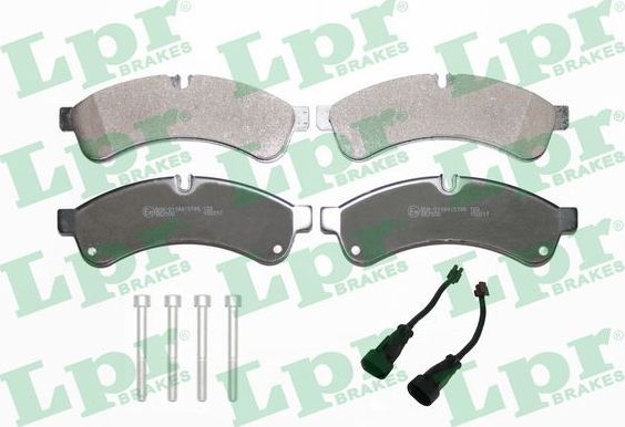 Тормозные колодки LPR задние для IVECO Daily IV 2006-2011. Артикул 05P1461A