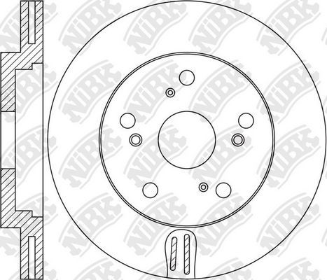 Тормозной диск NiBK. Артикул RN1663