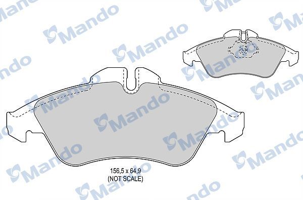 Тормозные колодки Mando. Артикул MBF015014
