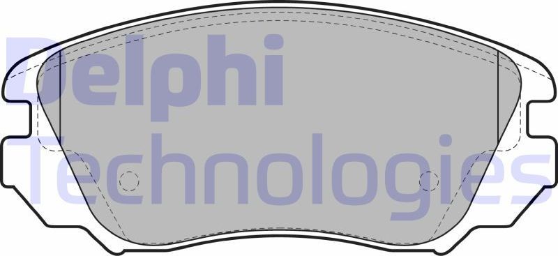 Тормозные колодки Delphi (Low-Metallic). Артикул LP2080