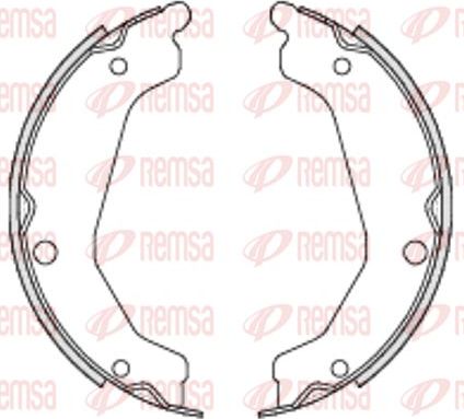 Тормозные колодки (стояночная тормозная система) Remsa. Артикул 4694.00