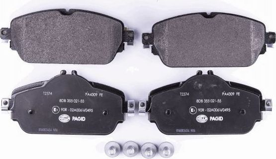 Тормозные колодки Hella. Артикул 8DB 355 021-551