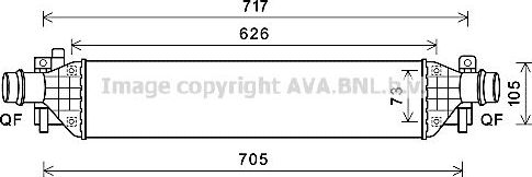 Интеркулер AVA для Chevrolet Tracker III (Trax) 2012-2026. Артикул OLA4650